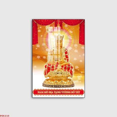 File gốc File tranh phật PG6210 (in lụa) họa tiết 3D