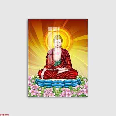 File in trần File tranh phật PG6406 (bản gốc) hoa văn