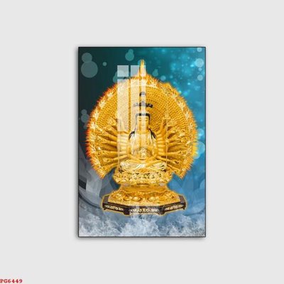 File tranh gốc in trần nhà File tranh phật PG6449 3D