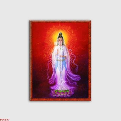File tranh gốc in trần nhà File tranh phật PG6597 3D