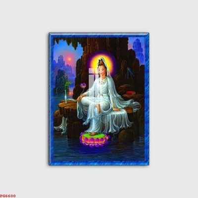 Ảnh gốc File tranh phật PG6600 (độ nét cao) in mica