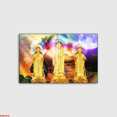 File gốc File tranh phật PG6604 (in lụa) hoa văn cổ điển