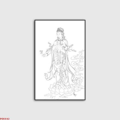 File gốc File tranh phật PG6642 (chủ đề hiện đại) trang trí
