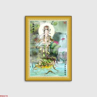 File in mica File tranh phật PG6678 (bản gốc) làm vách ngăn