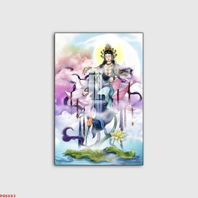 File tranh File tranh phật PG6683 (ảnh gốc) in trần 3D