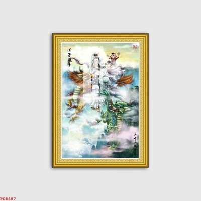 File PSD File tranh phật PG6687 (gốc) tách lớp chi tiết