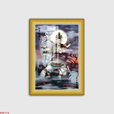 Ảnh gốc file in lụa File tranh phật PG6714 chi tiết