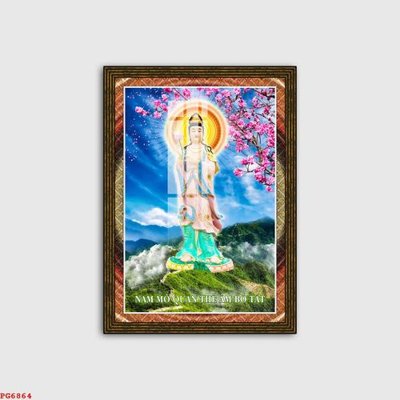 Download file gốc File tranh phật PG6864 (in mica) 3D