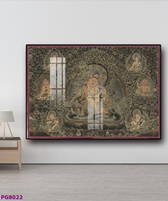 Download file gốc File tranh phật cổ PG8022 (in mica) trong suốt