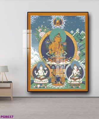 Download file gốc File tranh phật cổ PG8037 (in mica) 3D