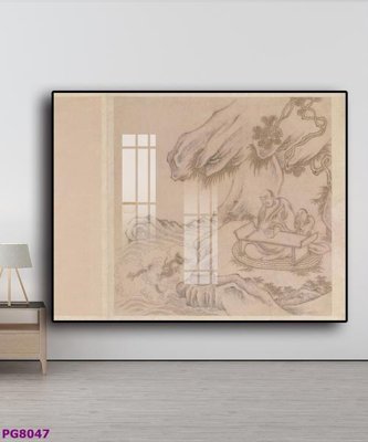 File gốc File tranh phật cổ PG8047 (in mica) làm bảng hiệu