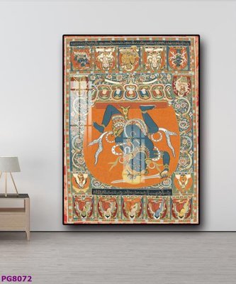 File tranh File tranh phật cổ PG8072 (bản gốc) treo quán cafe