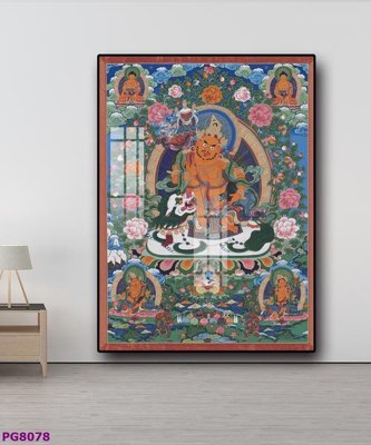 File tranh in trần 3D File tranh phật cổ PG8078 (ảnh gốc)