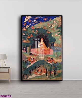 File tranh File tranh phật cổ PG8233 (bản gốc) treo phòng ăn