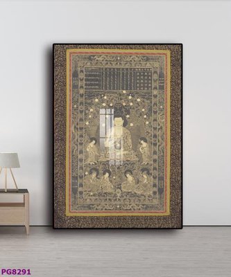 File in lụa File tranh phật cổ PG8291 (hoa văn) File tranh phật cổ PG8291