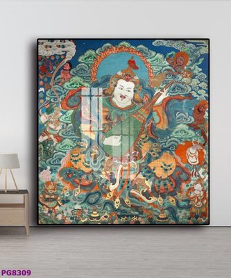 File ảnh File tranh phật cổ PG8309 (gốc) trang trí khách sạn