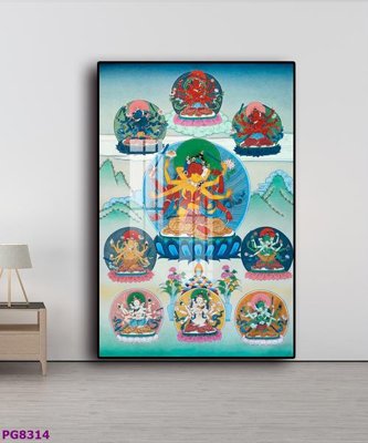 File in trần File tranh phật cổ PG8314 (bản gốc) đại dương