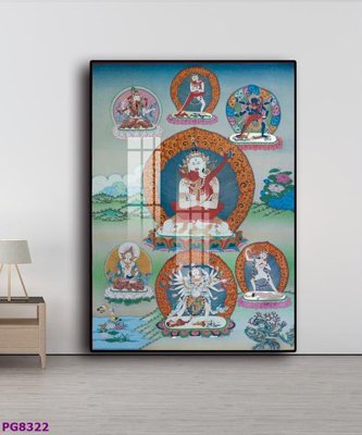 Download file gốc File tranh phật cổ PG8322 (in mica) trang trí