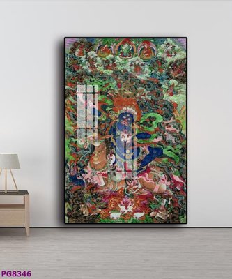 File gốc File tranh phật cổ PG8346 (in mica) làm bảng hiệu