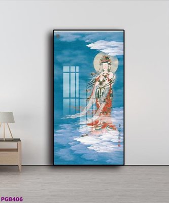 File in ấn File tranh phật cổ PG8406 (bản gốc) cao cấp