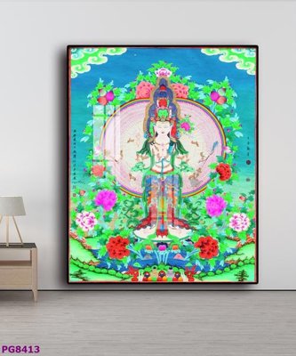 Tải file File tranh phật cổ PG8413 (ảnh gốc) in tranh kính