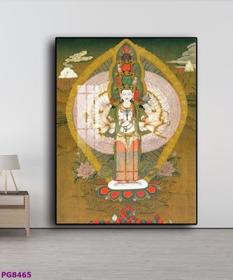 File tranh gốc File tranh phật cổ PG8465 (bản quyền) độc đáo