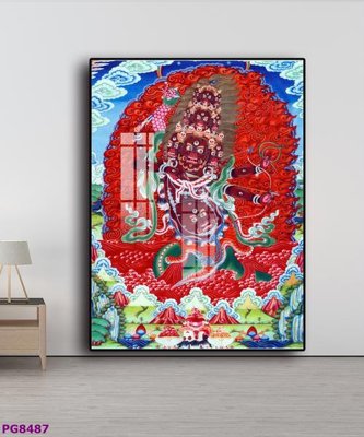 File in lụa File tranh phật cổ PG8487 (phong cảnh) File tranh phật cổ PG8487