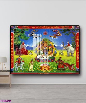 Ảnh gốc File tranh phật cổ PG8491 (độ nét cao) in mica