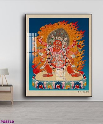 File in trần File tranh phật cổ PG8510 (bản gốc) hoa văn