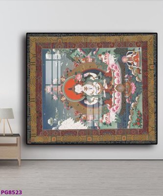 Hình ảnh file gốc in lụa File tranh phật cổ PG8523