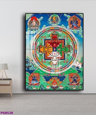 Hình ảnh file gốc in trần nhà File tranh phật cổ PG8528