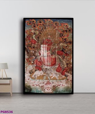 Ảnh gốc File tranh phật cổ PG8536 (độ nét cao) in mica