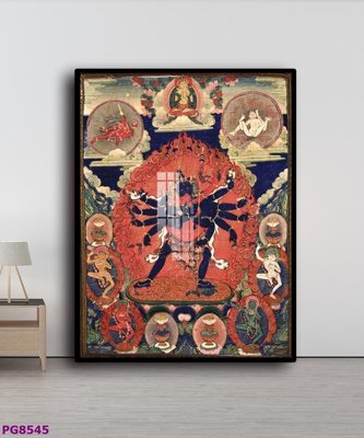 File gốc File tranh phật cổ PG8545 (in mica) làm quà tặng