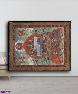 File PSD File tranh phật cổ PG8627 (chất lượng in ấn)