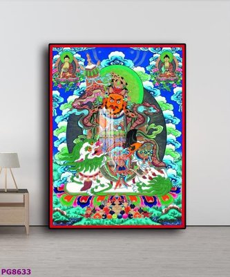 Download file gốc File tranh phật cổ PG8633 (in lụa) hoa lá