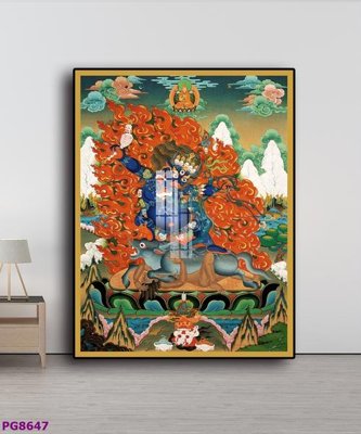 File gốc File tranh phật cổ PG8647 (phong cách) tối giản