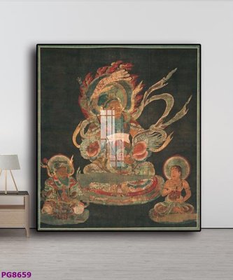 File tranh File tranh phật cổ PG8659 (gốc) in trên kính