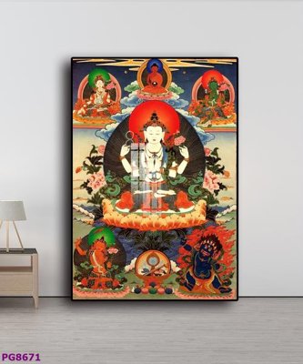 File PSD File tranh phật cổ PG8671 (bản gốc) cho nhà in