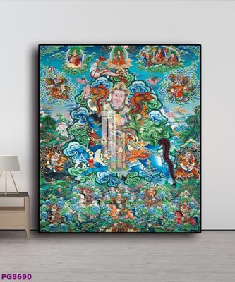 Download file gốc File tranh phật cổ PG8690 (in lụa) cao cấp