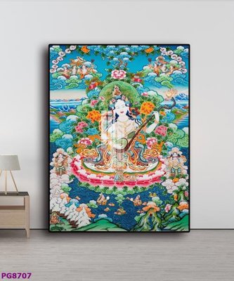 Ảnh mô tả file gốc in mica File tranh phật cổ PG8707