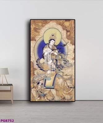File gốc File tranh phật cổ PG8752 (in tráng gương) ốp tường