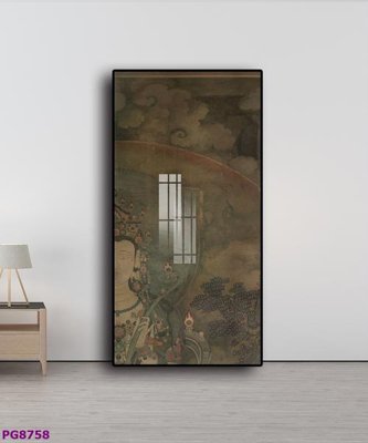 File in trần File tranh phật cổ PG8758 (bản gốc) hoa văn