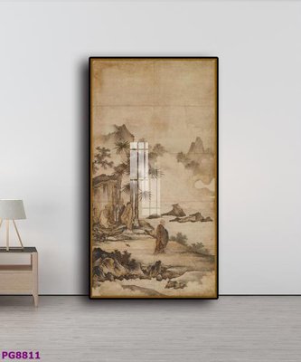 File gốc File tranh phật cổ PG8811 (in lụa) hoa văn cổ điển