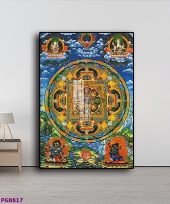 Download file File tranh phật cổ PG8817 (gốc) in mica ốp bếp