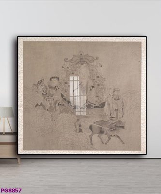 Tải file gốc in lụa File tranh phật cổ PG8857 siêu nét