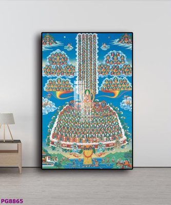 File gốc File tranh phật cổ PG8865 (in lụa) trang trí tường