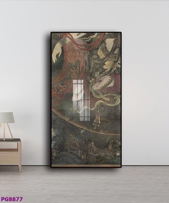 Download file gốc File tranh phật cổ PG8877 (in mica) trang trí