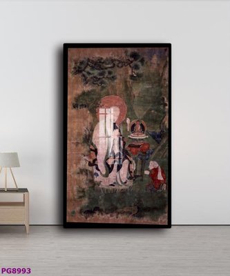 File in trần File tranh phật cổ PG8993 (file gốc) hoa văn 3D