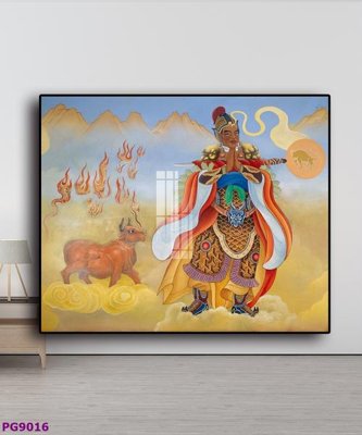 File gốc in ấn File tranh phật cổ PG9016 độ phân giải cao