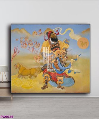 File tranh File tranh phật cổ PG9026 (gốc) phong cách tối giản